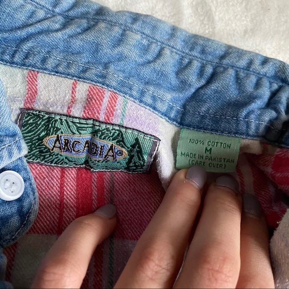 Denim Flannel Lined Button Down - Picture 3 of 3